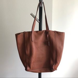 J Crew Signet Tote Bag in Italian Leather